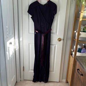 Le Chateau Purple High Low Cocktail Gown